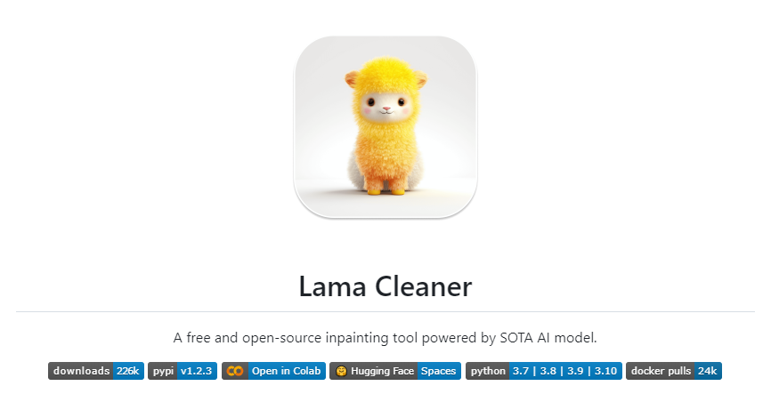 Lama Cleaner 是一个免费的、开源的、完全自托管的修复工具，由最先进的人工智能模型提供支持。您可以使用它从图片中删除任何不需要的物体、缺陷、人物，或删除和替换图片上的任何-小新